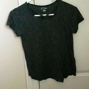 Black and white stripe shirt